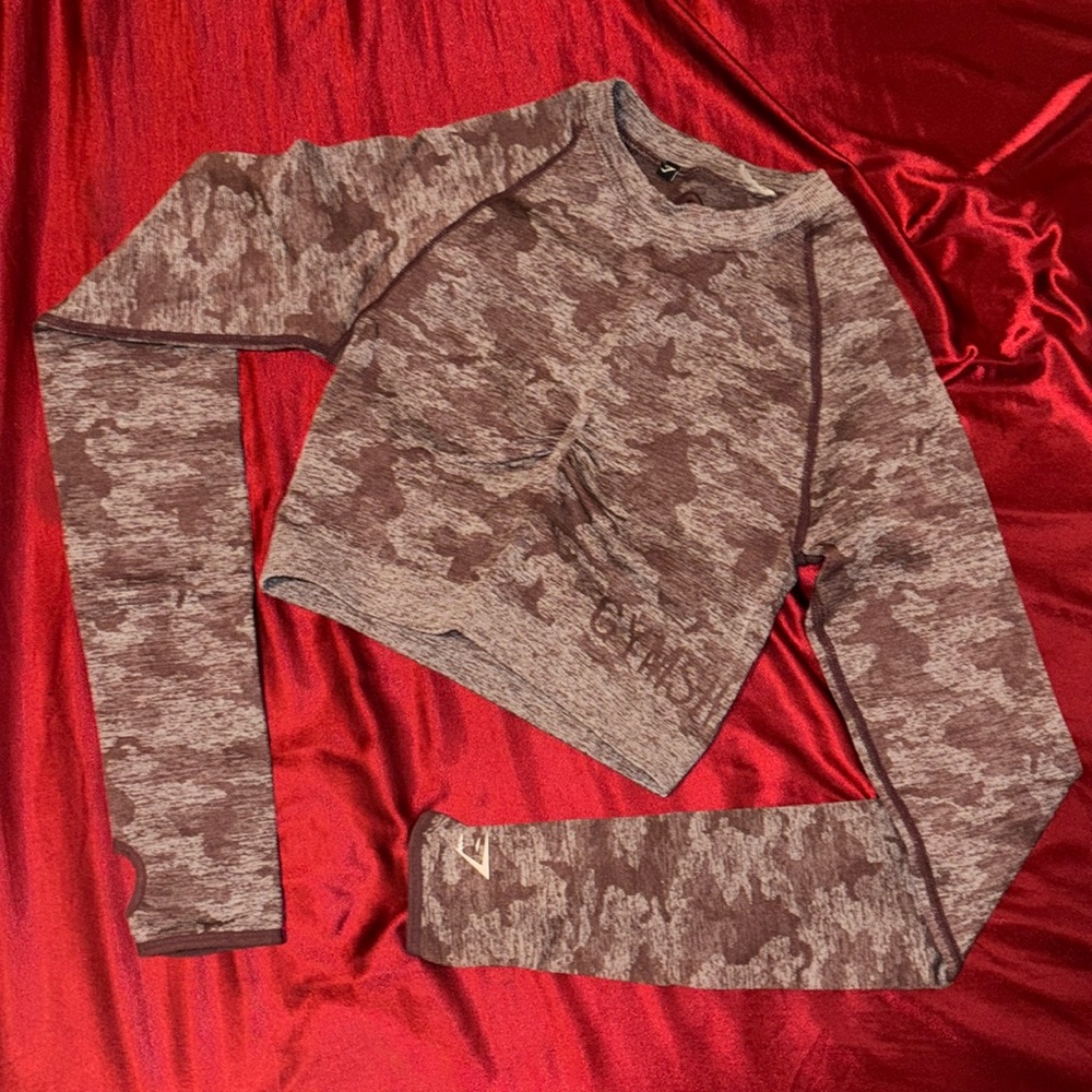 Gymshark adapt camo workout top